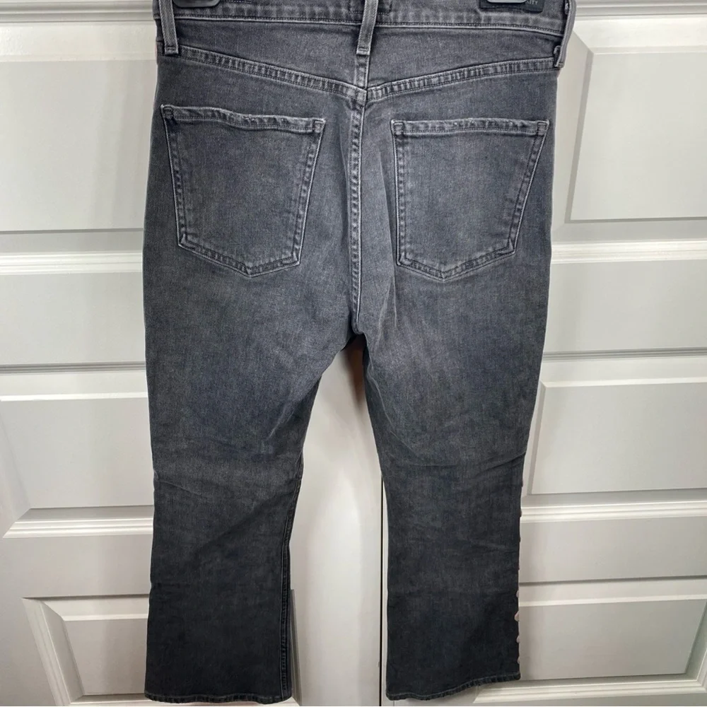 Citizens Of Humanity Jeans Demy Cropped Flare Date Night Pink Wave Size 26 Gray